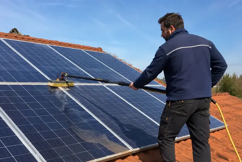 Nettoyage et entretien de panneaux solaires à Cachen