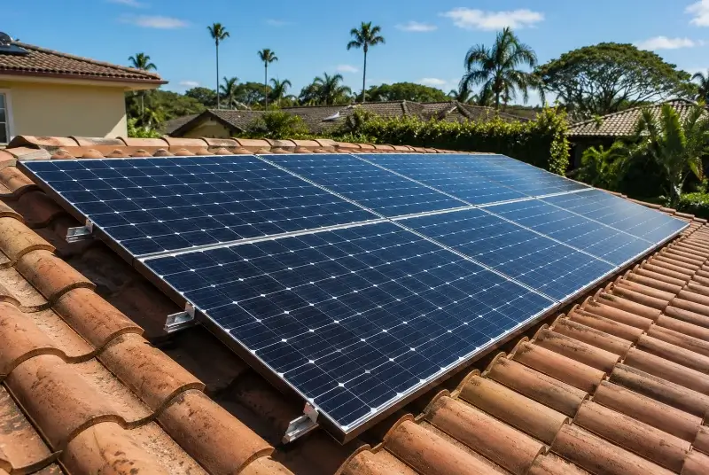 Installation de panneaux solaires à Cachen